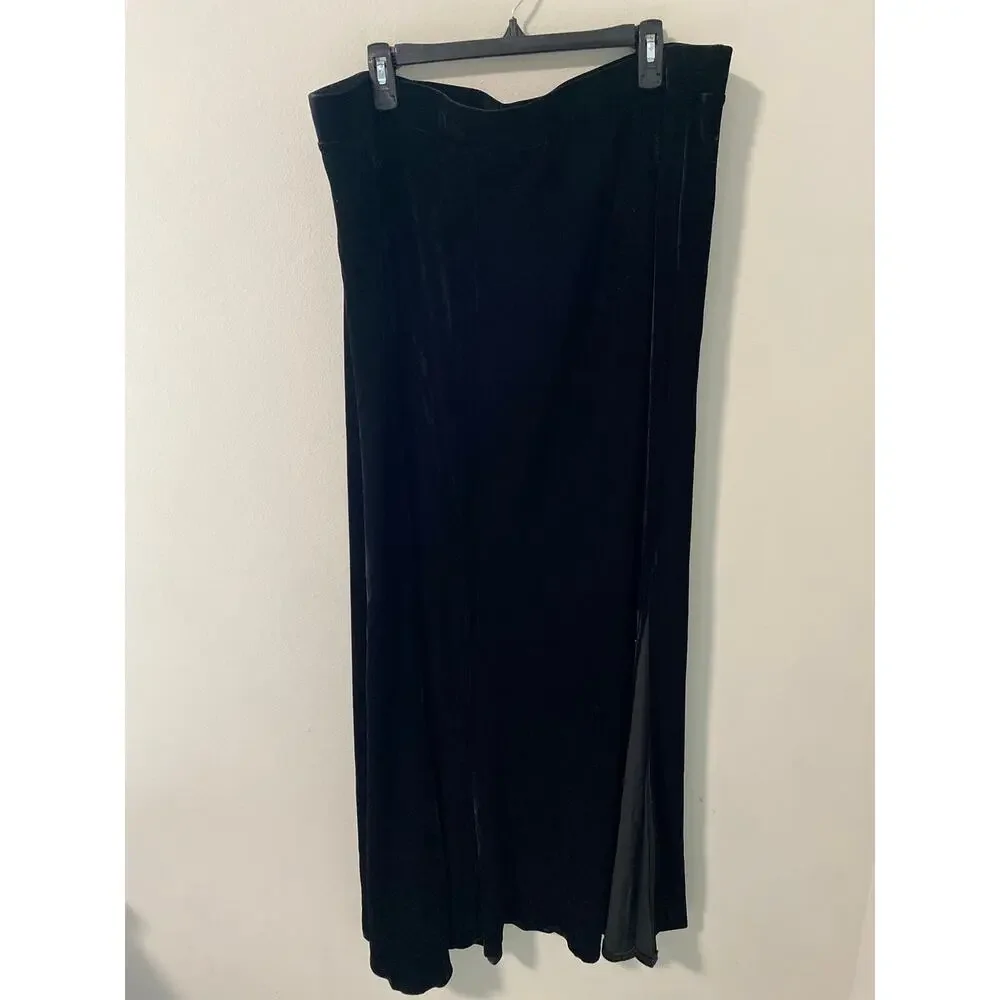 New Killstar Void Viper Velvet Maxi Skirt Black Plus Size 4XL NWT - Picture 5 of 6